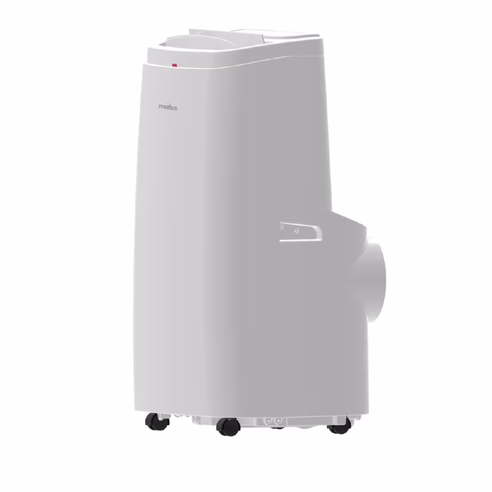 Aire acondicionado portátil Mabe PTM12CABWJM2 de 12.000 BTU, práctico y eficiente, ofrece confort inmediato con fácil instalación y movilidad.
