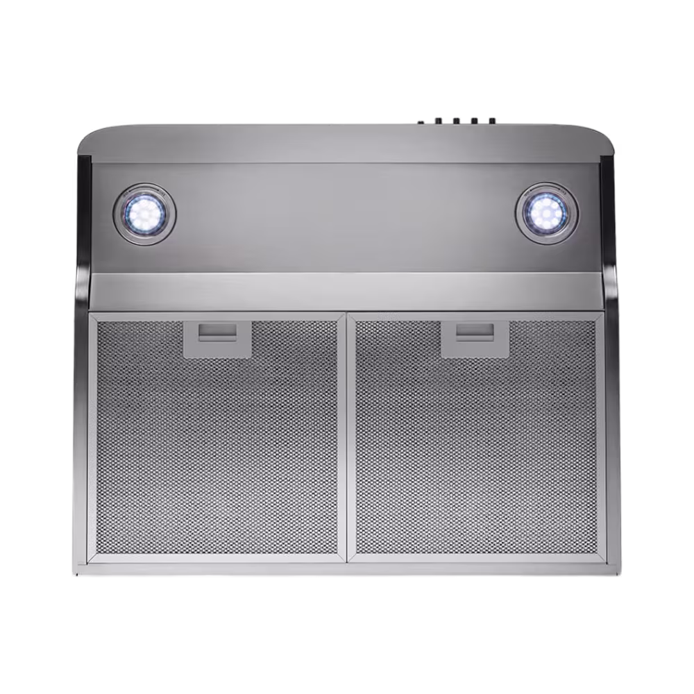 Campana extractora de olores Indurama CEI-60CRP: 60 cm, 300 m³/h, 3 velocidades y 2 luces LED para una cocina más limpia y fresca. 