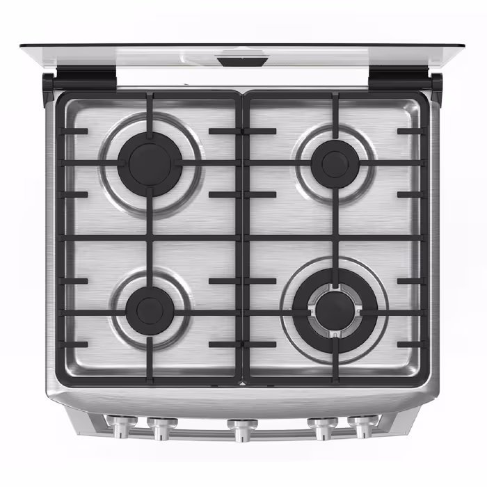 Cocina con comodidad y estilo con la Mabe EM6040FG2. 4 quemadores, diseño en inox y horno ideal para tus recetas diarias.