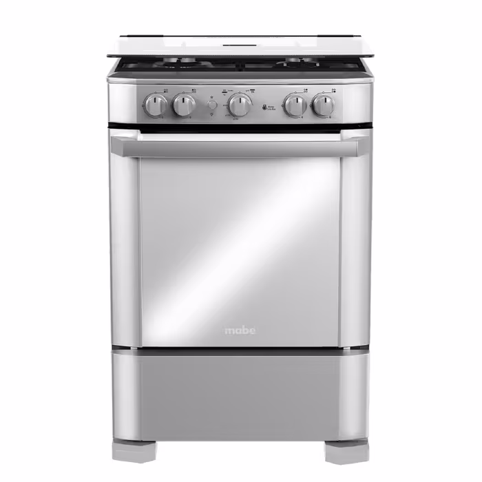 Disfruta cada receta con la cocina a gas EM6060FX3 de Mabe, compacta y elegante, perfecta para crear momentos únicos junto a quienes más amas.