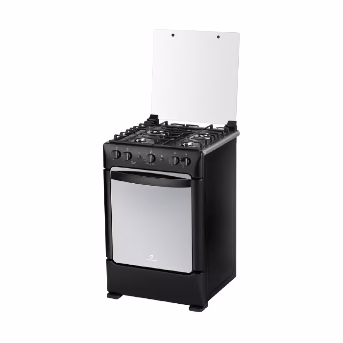 Cocina a gas Indurama Ferrara MaxGrill Zafiro 24" 4Q. Quemadores sellados, grill a gas, encendido electrónico y eficiente sistema de limpieza.