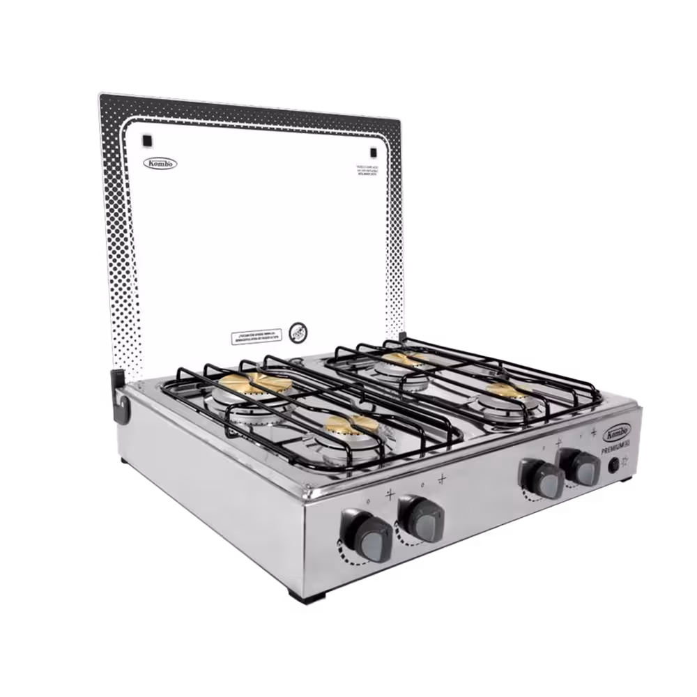 Cocineta Premium 4Q de Kombo con diseño compacto funcionalidad y potencia para cocinar con comodidad y estilo en cualquier espacio.