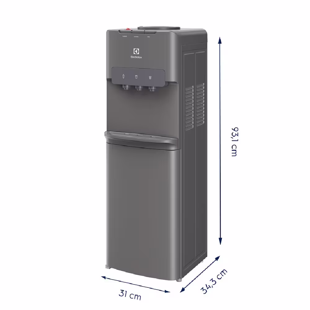 Disfruta de agua fresca al instante con el Dispensador de Agua ES11SR de Electrolux, eficiencia y diseño moderno para tu hogar.