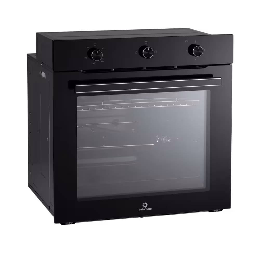 Horno Empotrable HEI-75GN Indurama une elegancia y potencia, ideal para cocinar con precisión y disfrutar de resultados dorados y perfectos cada día.