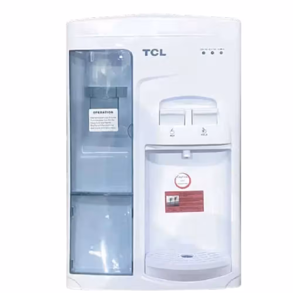 Disfruta de agua fría y caliente con el dispensador TCL TY-TYR32. Diseño moderno, práctico y eficiente, ideal para el hogar u oficina.