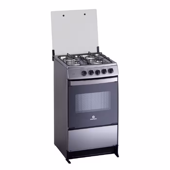 Cocina a Gas Indurama Dublín Spazio Plus: diseño moderno, gran capacidad y hornillas eficientes que brindan practicidad y estilo en tu cocina.