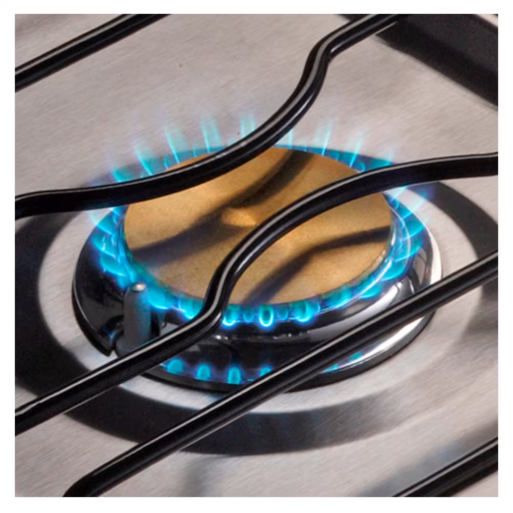 Cocineta Bari 2Q Ecoline, compacta y eficiente, con quemadores potentes y diseño práctico ideal para espacios pequeños.