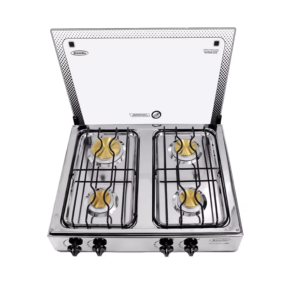 Cocineta Pompeya 4Q de Kombo, diseño práctico y resistente, perfecta para cocinar con comodidad, estilo y eficiencia en tu cocina diaria.