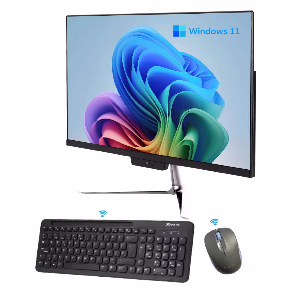 Computador All in One 23.8" 1EENV1871 de ENV diseño elegante, pantalla amplia y rendimiento confiable para hogar, oficina y estudio.