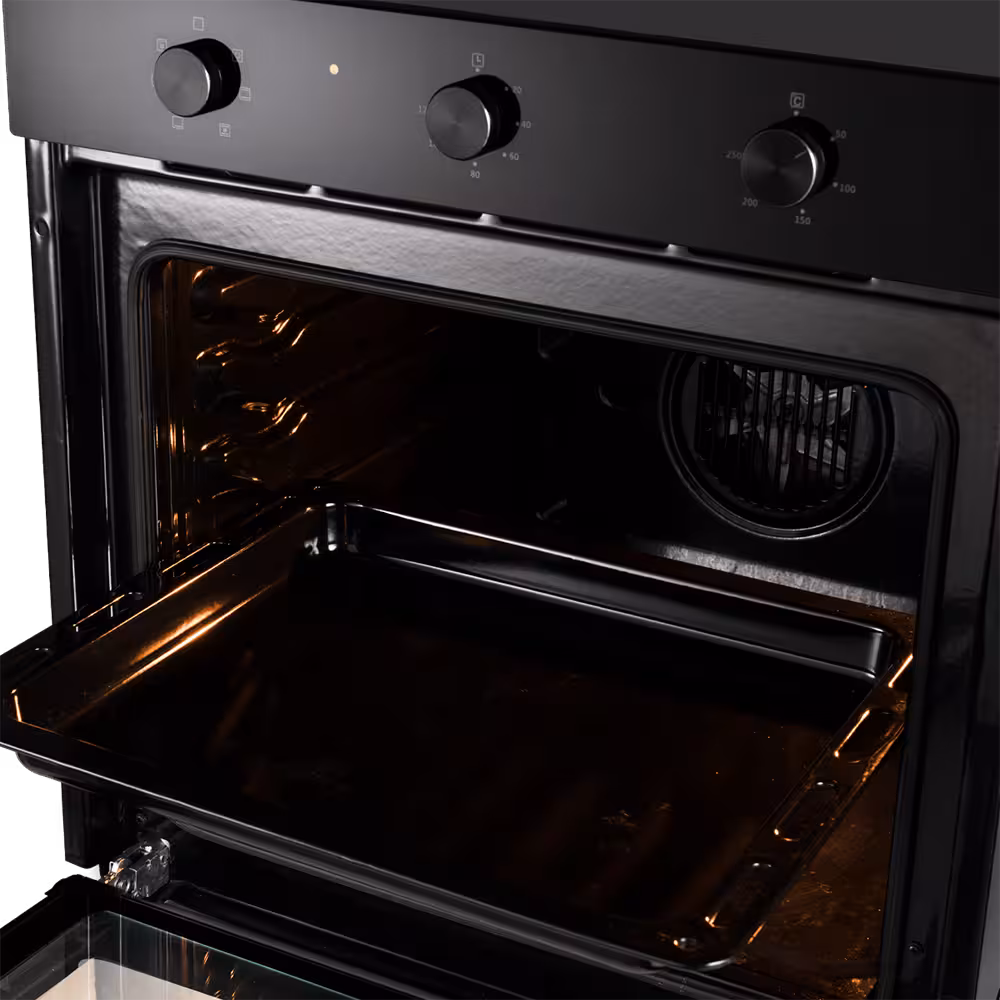 Horno Empotrable HEI-75ENDF Indurama combina diseño sofisticado, tecnología avanzada y cocción uniforme para resultados perfectos en cada receta.