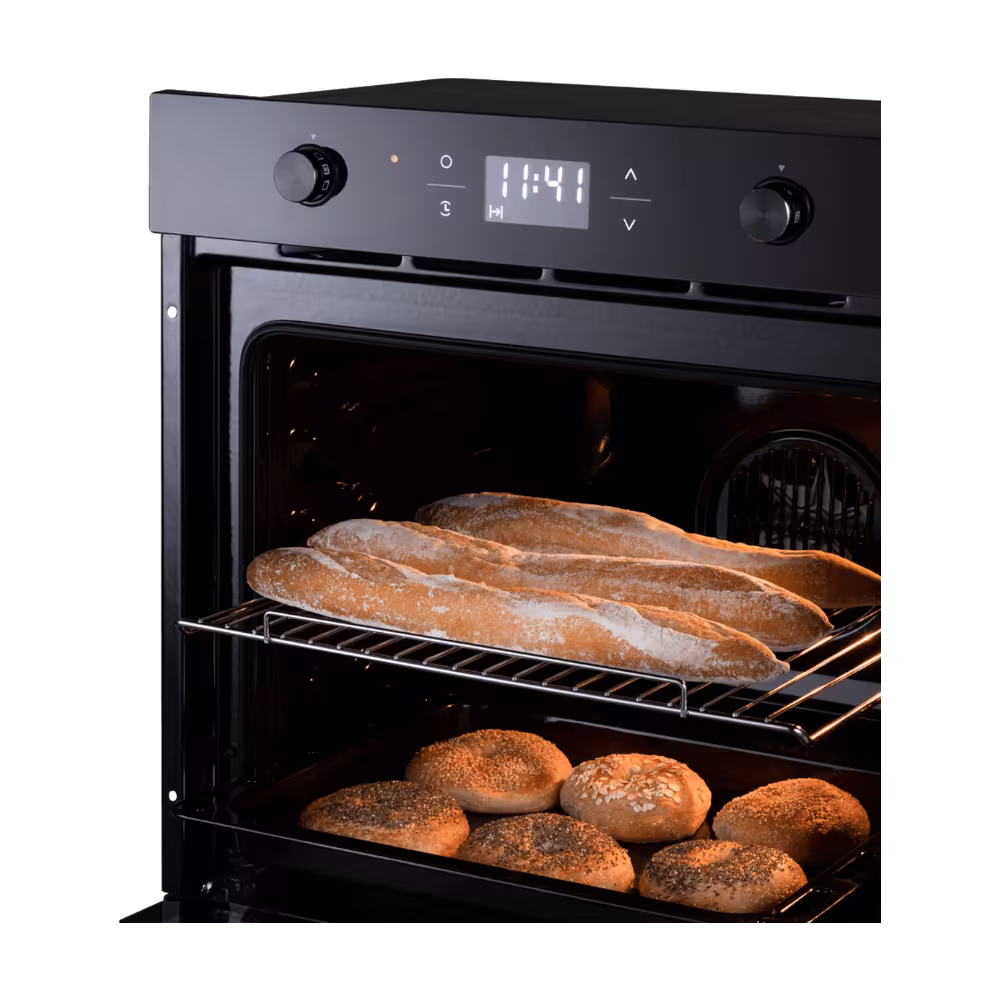 Horno empotrable HEI-75END Indurama combina diseño elegante y tecnología avanzada para una cocción uniforme y resultados perfectos en cada receta.