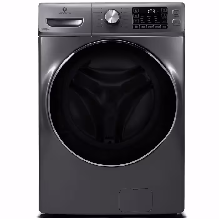 La Lavadora Indurama LRI-21FCR 21KG con motor Inverter y 12 programas ofrece un lavado eficiente y personalizado. ¡Potente, segura y fácil de usar!