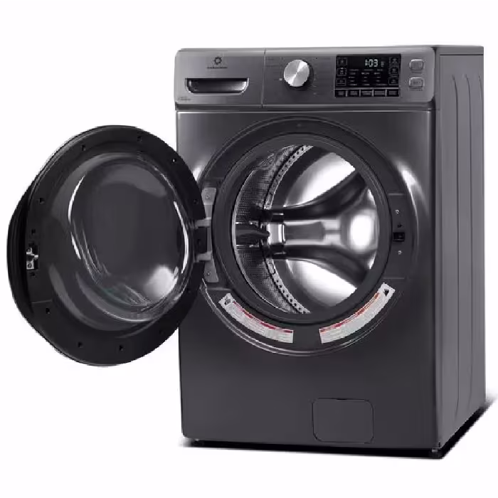 La Lavadora Indurama LRI-21FCR 21KG con motor Inverter y 12 programas ofrece un lavado eficiente y personalizado. ¡Potente, segura y fácil de usar!