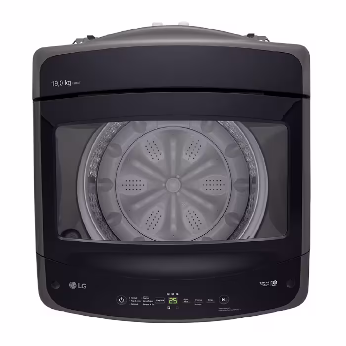 Lavadora automática LG WT19MVTM de 19 kg: con tecnología inverter, ahorra energía y cuida tus prendas. Limpieza eficiente y fácil para tu hogar.