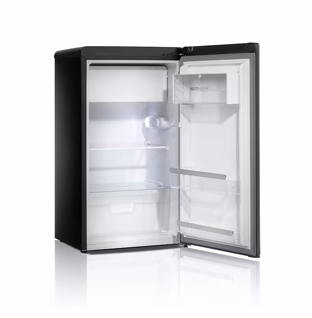 Refresca tus momentos con la Mini Nevera Bar RI-120 Croma 95L de Indurama, ideal para mantener tus bebidas frías y organizar tu espacio con estilo.