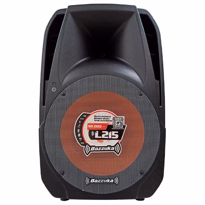 Vive el poder del sonido con el Parlante Profesional Bazzuka L‑215 50000 W, bajos profundos y diseño compacto para encender tus mejores momentos.