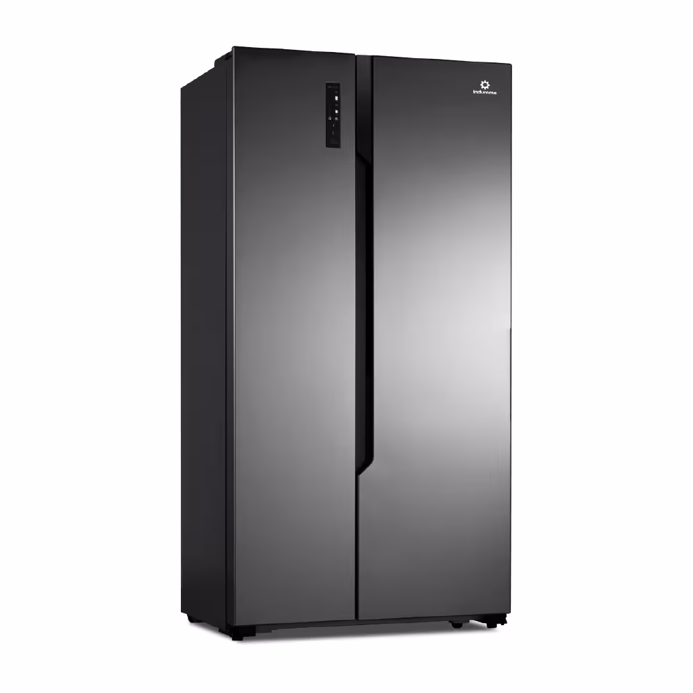 Con capacidad de 566 L y tecnología Inverter, la refrigeradora RI-780I Side by Side, un control de temperatura, eficiencia A,un diseño cromado.

